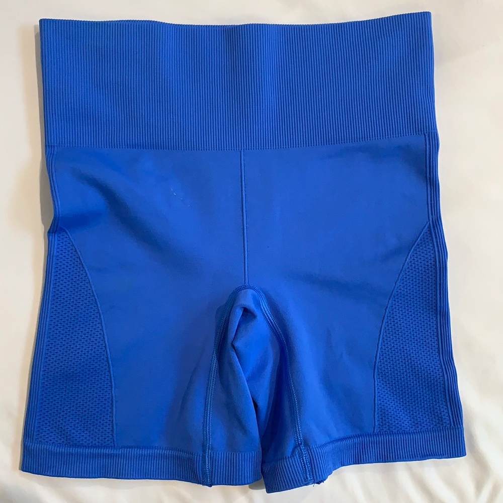 Lululemon Blue Athletic Bike Shorts.